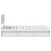 Cadru de pat cu headboard Alb 100 x 200 cm Lemn de pin masiv - WALTI WALTI