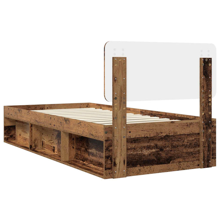 Cadru de pat Lemn vechi 100 x 200 cm Lemn de pin masiv - WALTI WALTI