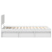 Cadru de pat cu headboard Alb 90 x 200 cm Lemn de pin masiv - WALTI WALTI
