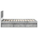 Cadru de pat cu headboard Beton 90 x 200 cm Lemn de pin masiv - WALTI WALTI