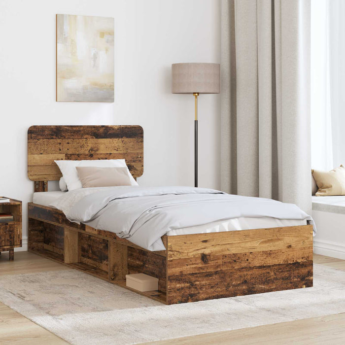Cadru de pat Lemn vechi 75 x 190 cm Lemn de pin masiv - WALTI WALTI