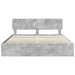 Cadru de pat Gri din beton 200 x 200 cm Lemn Ingineresc - WALTI WALTI