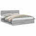 Cadru de pat cu sertar Gri Sonoma 200 x 200 cm Lemn Ingineresc - WALTI WALTI
