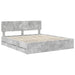 Cadru de pat Gri din beton 180 x 200 cm Lemn Ingineresc - WALTI WALTI