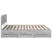 Cadru de pat cu sertar Gri Sonoma 180 x 200 cm Lemn Ingineresc - WALTI WALTI