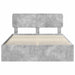 Cadru de pat Gri din beton 160 x 200 cm Lemn Ingineresc - WALTI WALTI