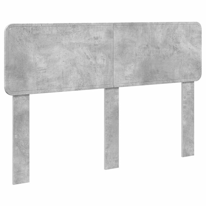 Cadru de pat Gri din beton 140 x 190 cm Lemn Ingineresc - WALTI WALTI