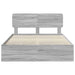 Cadru de pat cu sertar Gri Sonoma 140 x 190 cm Lemn Ingineresc - WALTI WALTI