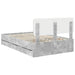 Cadru de pat Gri din beton 135 x 190 cm Lemn Ingineresc - WALTI WALTI