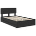 Cadru de pat cu sertar Negru 120 x 190 cm Lemn Ingineresc - WALTI WALTI