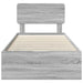 Cadru de pat cu sertar Gri Sonoma 100 x 200 cm Lemn Ingineresc - WALTI WALTI