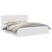 Pat cu storage cu headboard Alb 180 x 200 cm Lemn compozit - WALTI WALTI