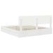 Pat cu storage cu headboard Alb 180 x 200 cm Lemn compozit - WALTI WALTI