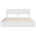 Pat cu storage cu headboard Alb 180 x 200 cm Lemn compozit - WALTI WALTI