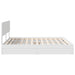Pat cu storage cu headboard Alb 180 x 200 cm Lemn compozit - WALTI WALTI