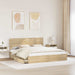 Pat cu storage Stejar Sonoma 180 x 200 cm Lemn compozit - WALTI WALTI