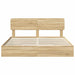 Pat cu storage Stejar Sonoma 180 x 200 cm Lemn compozit - WALTI WALTI