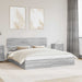 Pat cu storage cu sertar Gri Sonoma 180 x 200 cm Lemn compozit - WALTI WALTI