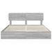 Pat cu storage cu sertar Gri Sonoma 180 x 200 cm Lemn compozit - WALTI WALTI