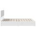 Pat cu storage cu headboard Alb 160 x 200 cm Lemn compozit - WALTI WALTI
