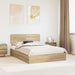 Pat cu storage Stejar Sonoma 160 x 200 cm Lemn compozit - WALTI WALTI