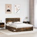 Cadru de pat cu sertar cu headboard cu depozitare Lemn compozit - WALTI WALTI