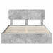 Pat cu storage Gri din beton 150 x 200 cm Lemn compozit - WALTI WALTI