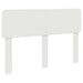 Pat cu storage cu headboard Alb 140 x 200 cm Lemn compozit - WALTI WALTI