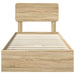 Pat cu storage Stejar Sonoma 100 x 200 cm Lemn compozit - WALTI WALTI