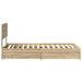 Pat cu storage Stejar Sonoma 100 x 200 cm Lemn compozit - WALTI WALTI