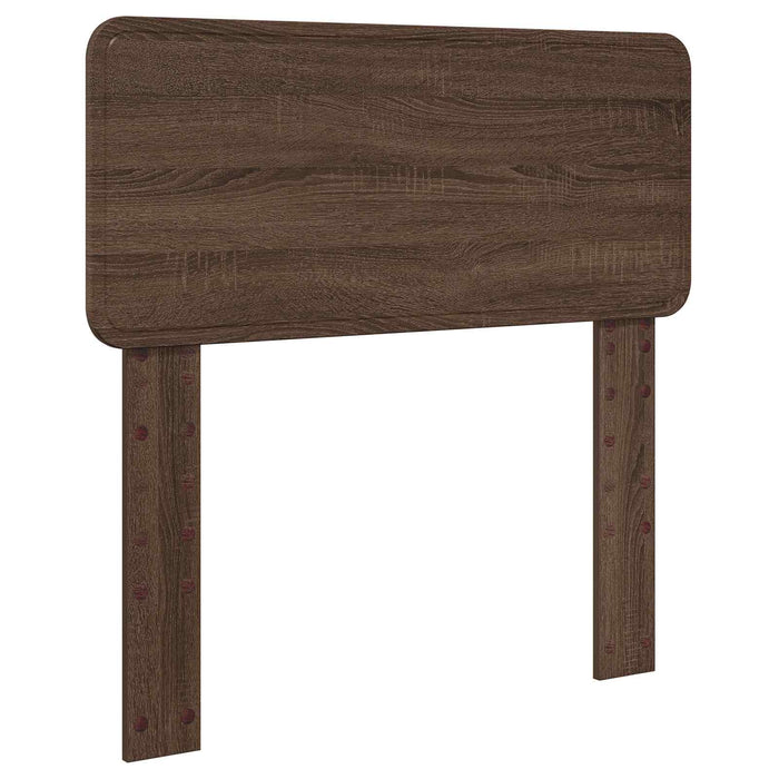 Pat cu storage Stejar închis 90 x 190 cm Lemn prelucrat WALTI