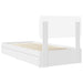 Pat cu storage cu headboard Alb 75 x 190 cm Lemn compozit - WALTI WALTI