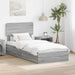 Pat cu storage cu sertar Gri Sonoma 75 x 190 cm Lemn compozit - WALTI WALTI
