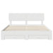 Cadru de pat cu headboard Alb 180 x 200 cm Lemn compozit - WALTI WALTI