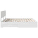 Cadru de pat cu headboard Alb 180 x 200 cm Lemn compozit - WALTI WALTI
