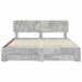 Cadru de pat cu sertar Gri din beton 180 x 200 cm Lemn compozit - WALTI WALTI