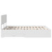Cadru de pat cu headboard Alb 160 x 200 cm Lemn compozit - WALTI WALTI