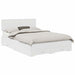 Cadru de pat cu headboard Alb 140 x 190 cm Lemn compozit - WALTI WALTI