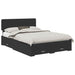 Cadru de pat cu headboard Negru 140 x 190 cm Lemn compozit - WALTI WALTI