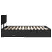 Cadru de pat cu headboard Negru 140 x 190 cm Lemn compozit - WALTI WALTI