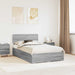 Cadru de pat cu headboard Gri Sonoma 120 x 190 cm Lemn compozit - WALTI WALTI