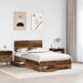 Cadru de pat cu headboard Lemn vechi 120 x 190 cm Lemn compozit - WALTI WALTI