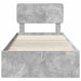 Cadru de pat cu sertar Gri din beton 90 x 200 cm Lemn compozit - WALTI WALTI