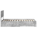 Cadru de pat cu sertar Gri din beton 90 x 200 cm Lemn compozit - WALTI WALTI