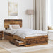 Cadru de pat cu headboard Lemn vechi 90 x 200 cm Lemn compozit - WALTI WALTI