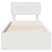 Cadru de pat cu headboard Alb 90 x 190 cm Lemn compozit - WALTI WALTI