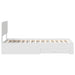 Cadru de pat cu headboard Alb 90 x 190 cm Lemn compozit - WALTI WALTI
