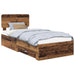 Cadru de pat cu headboard Lemn vechi 90 x 190 cm Lemn compozit - WALTI WALTI