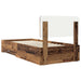 Cadru de pat cu headboard Lemn vechi 90 x 190 cm Lemn compozit - WALTI WALTI