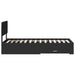 Cadru de pat cu headboard Negru 75 x 190 cm Lemn compozit - WALTI WALTI
